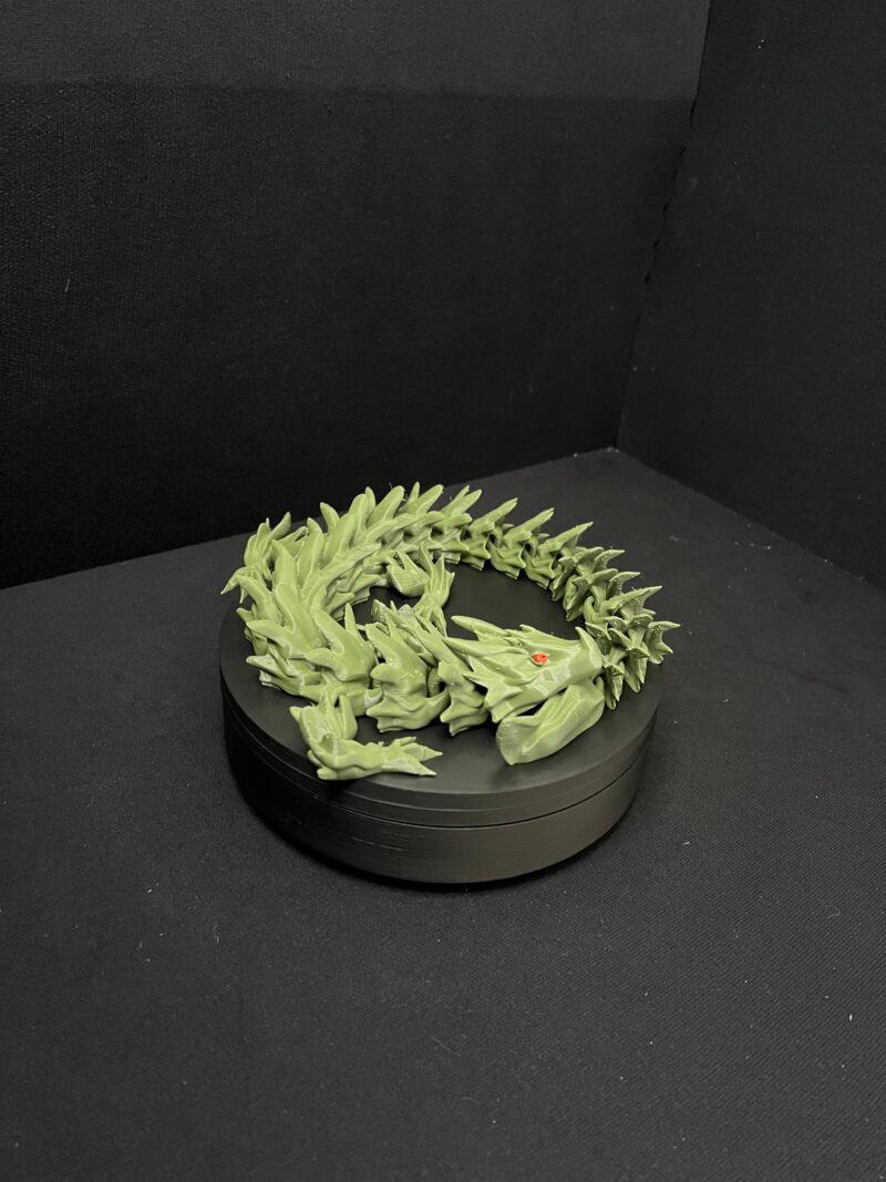 3D-printed “Water Dragon” , PLA [green], high detail — Durres